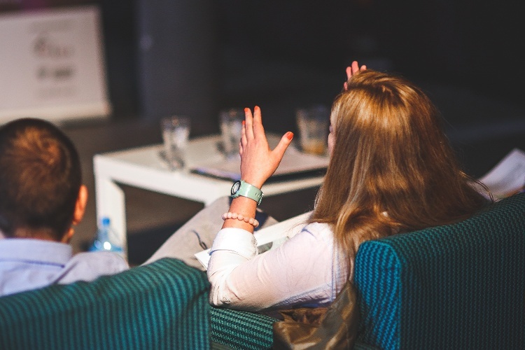 Woman in Meeting.