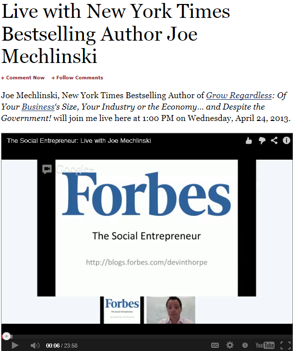 Forbes video